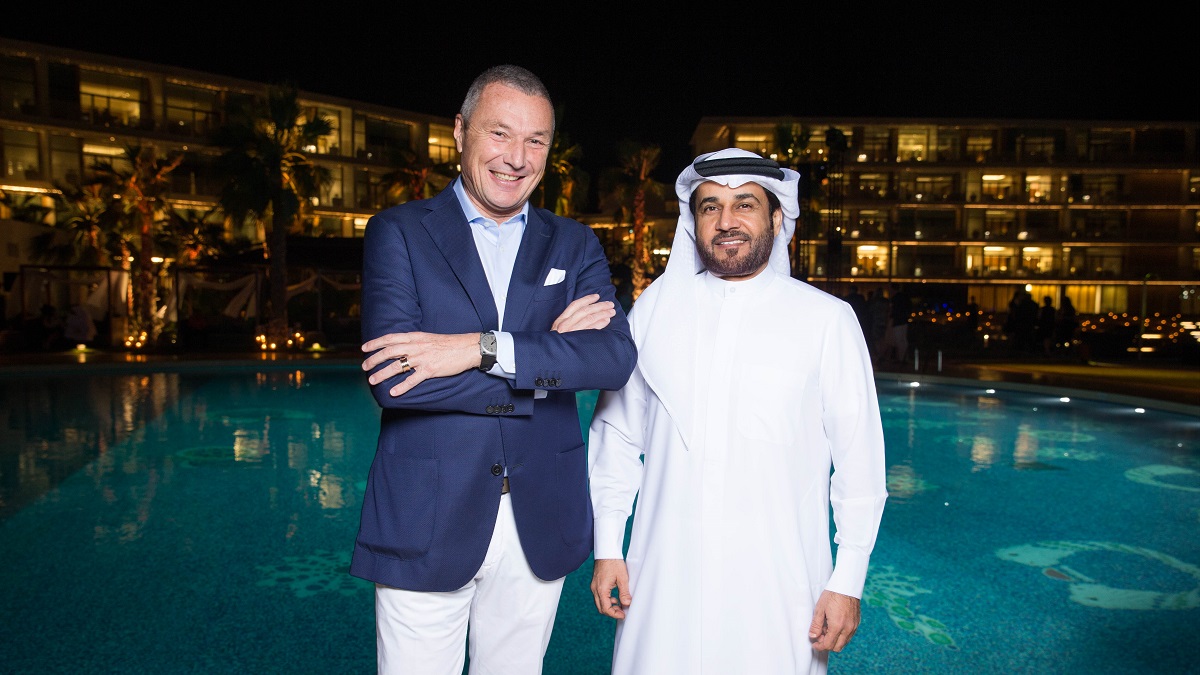 Bvlgari Resort Dubai - Opening Gala - Jean-Christophe Babin with H.E Abdulla Al Habbai
