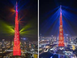 Emaar - Chinese New Year 2018 - Light Up Show at Burj Khalifa - Year of the Dog