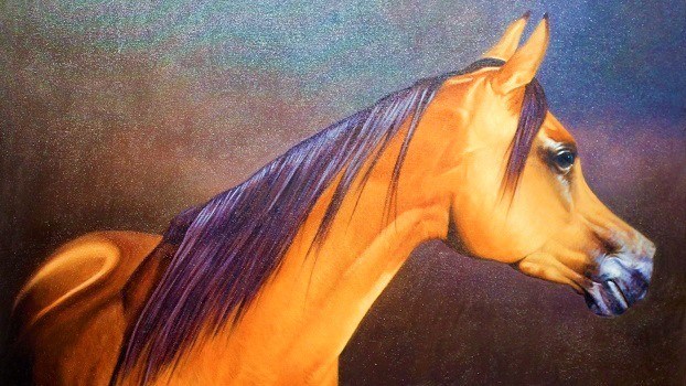 Khalid Mikdadi - Arabian Horse - Etihad Modern Art Gallery - Ajman Hotel