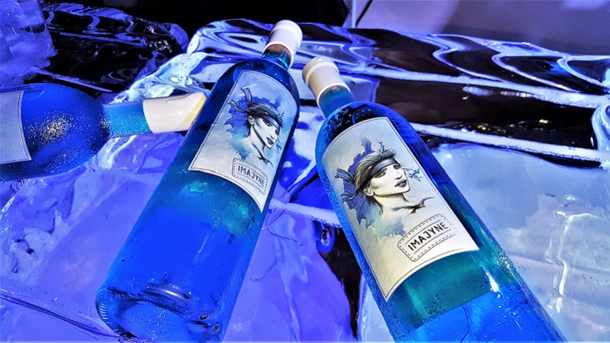 Imajyne Blue Wine - Created by Bruno and Sylvain Milanini